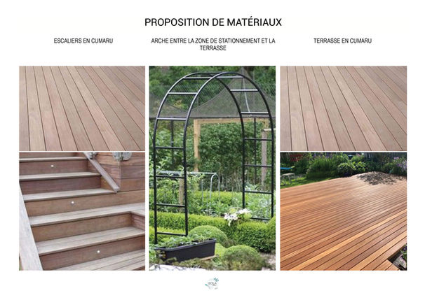 Terrasse cumaru
Arche
Support grimpantes
Escaliers en cumaru
aménagements extérieurs
gîte
Telgruc sur Mer
aménagements paysagers
architecte paysagiste
Finistère
paysagiste concepteur
atelier Ecila