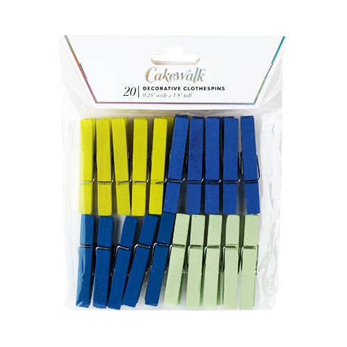 Cakewalk Assorted Clothespins, Set of 20