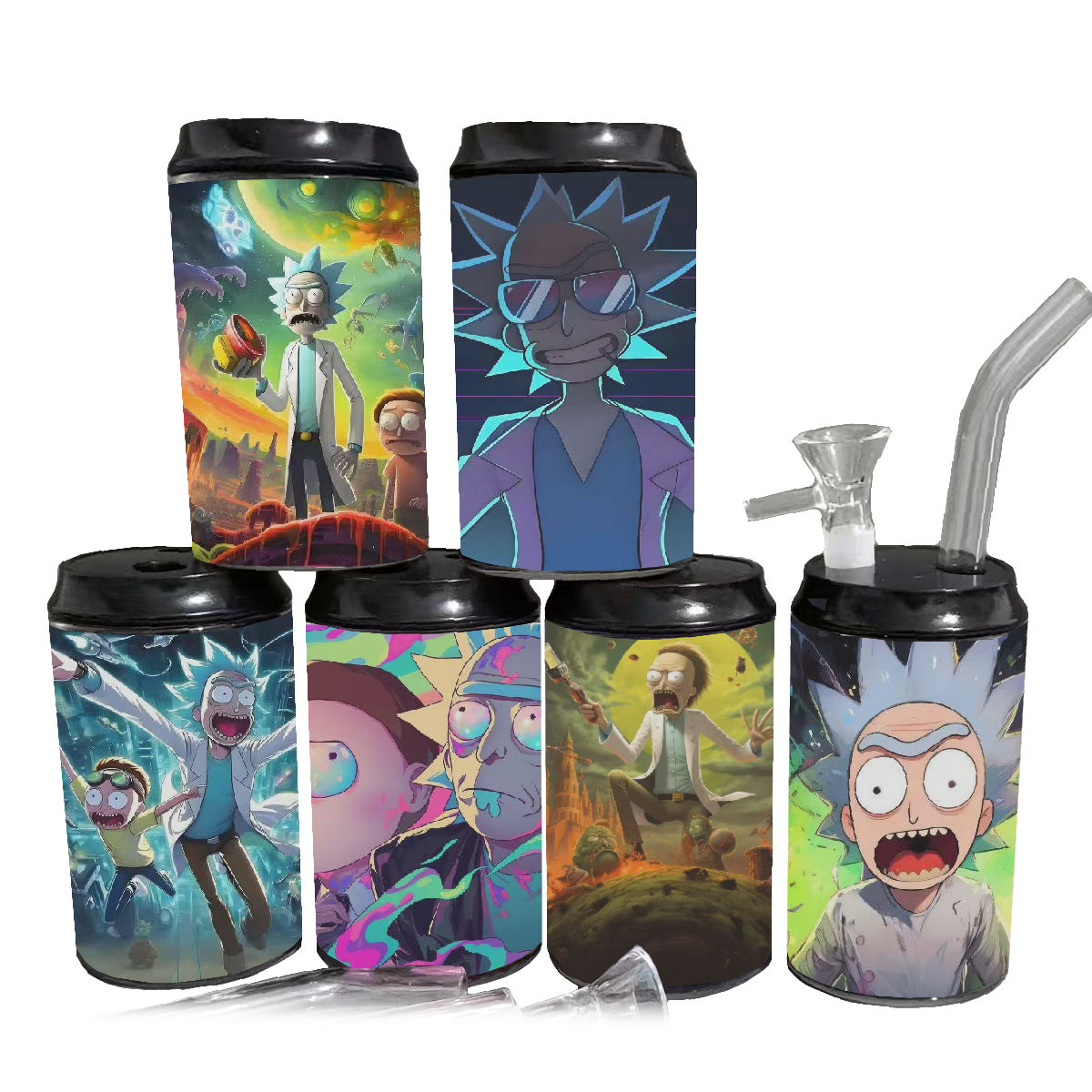 Rick and Morty Soda Pop Stash Can Bong