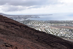 Red mountain lanzarote