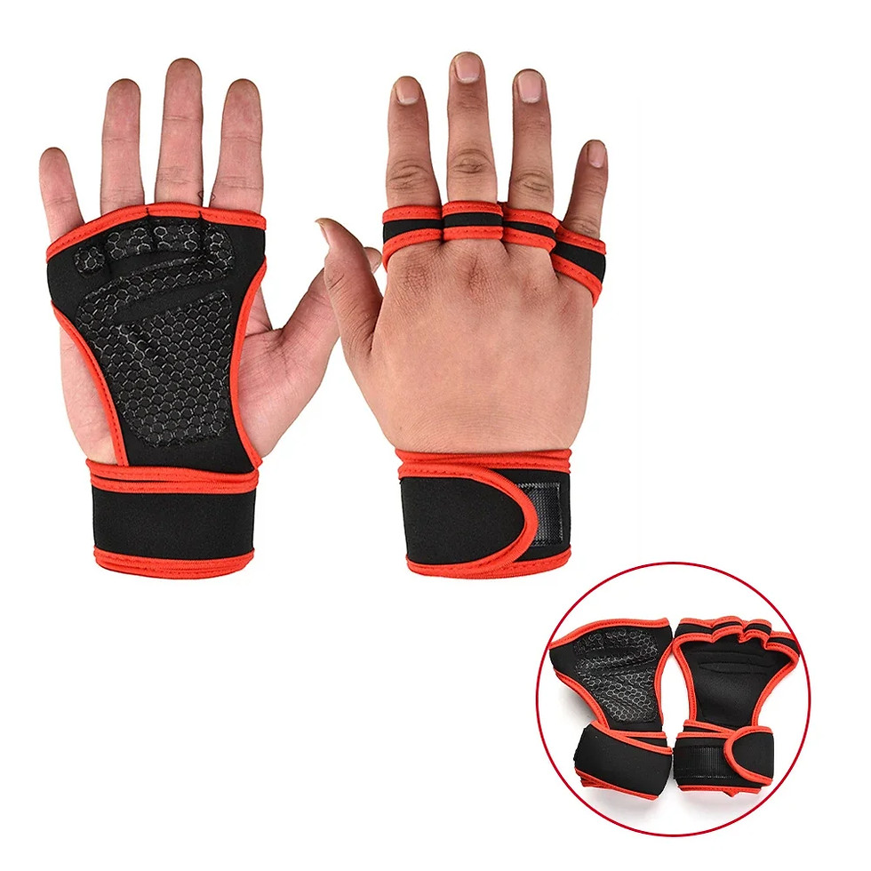 Thumbnail: 1 Pair Weight Lifting Training Gloves Women/Men