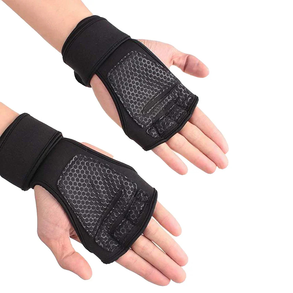 Thumbnail: 1 Pair Weight Lifting Training Gloves Women/Men