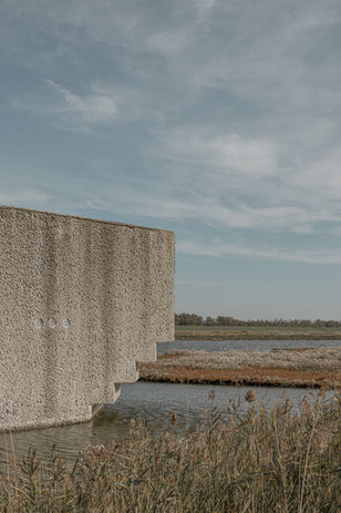 Architectuur. Prachtig, architecturaal betonnen gebouw dat dient als kantoor voor de bosbeheerders van Zierikzee. Architectuurfotografie van Ambachtinbeeld.nl in Zeeuws-Vlaanderen.