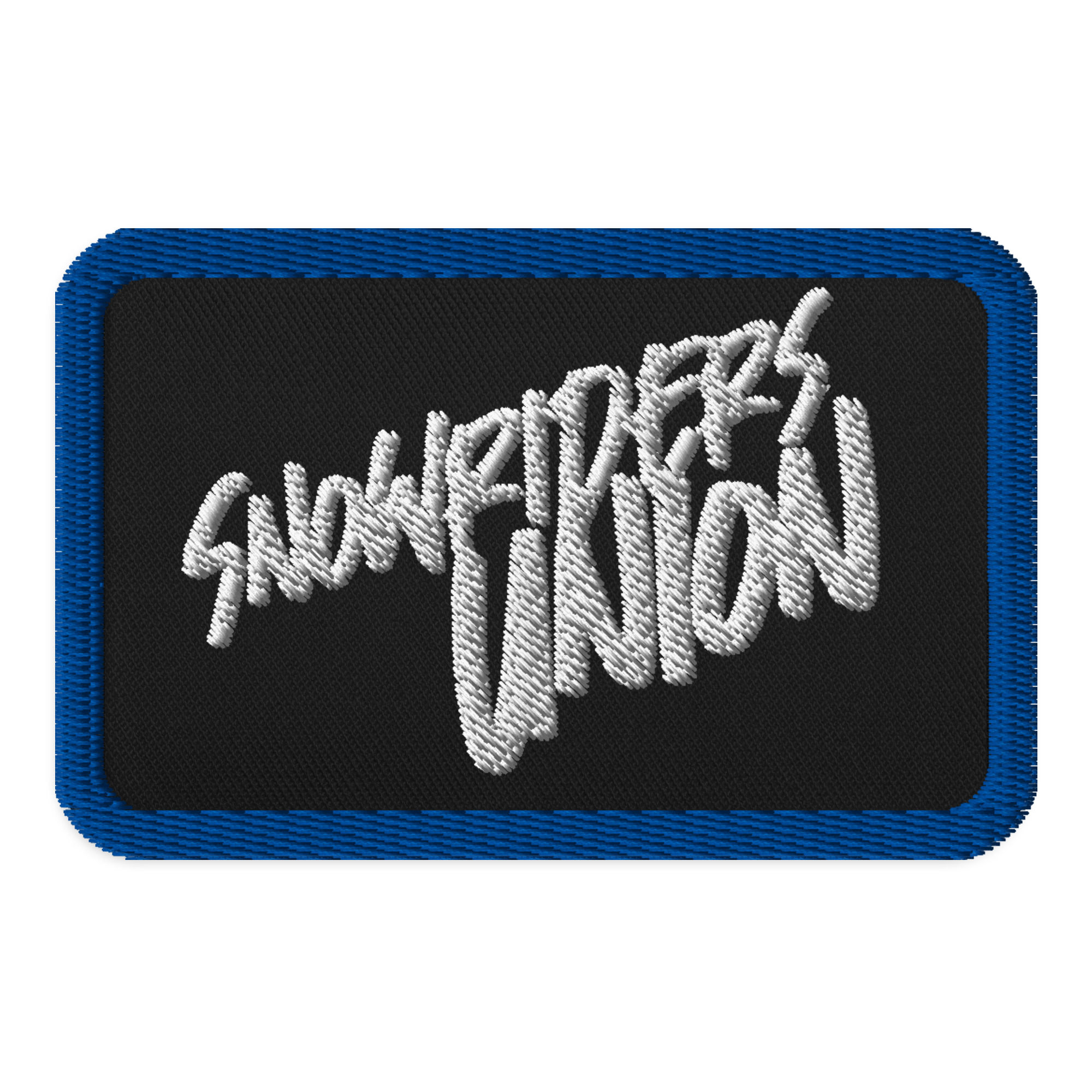 SNOWRIDERS UNION Black Embroidered patches copy