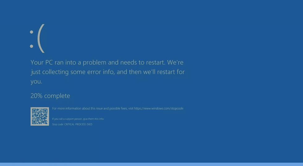 Pantalla azul