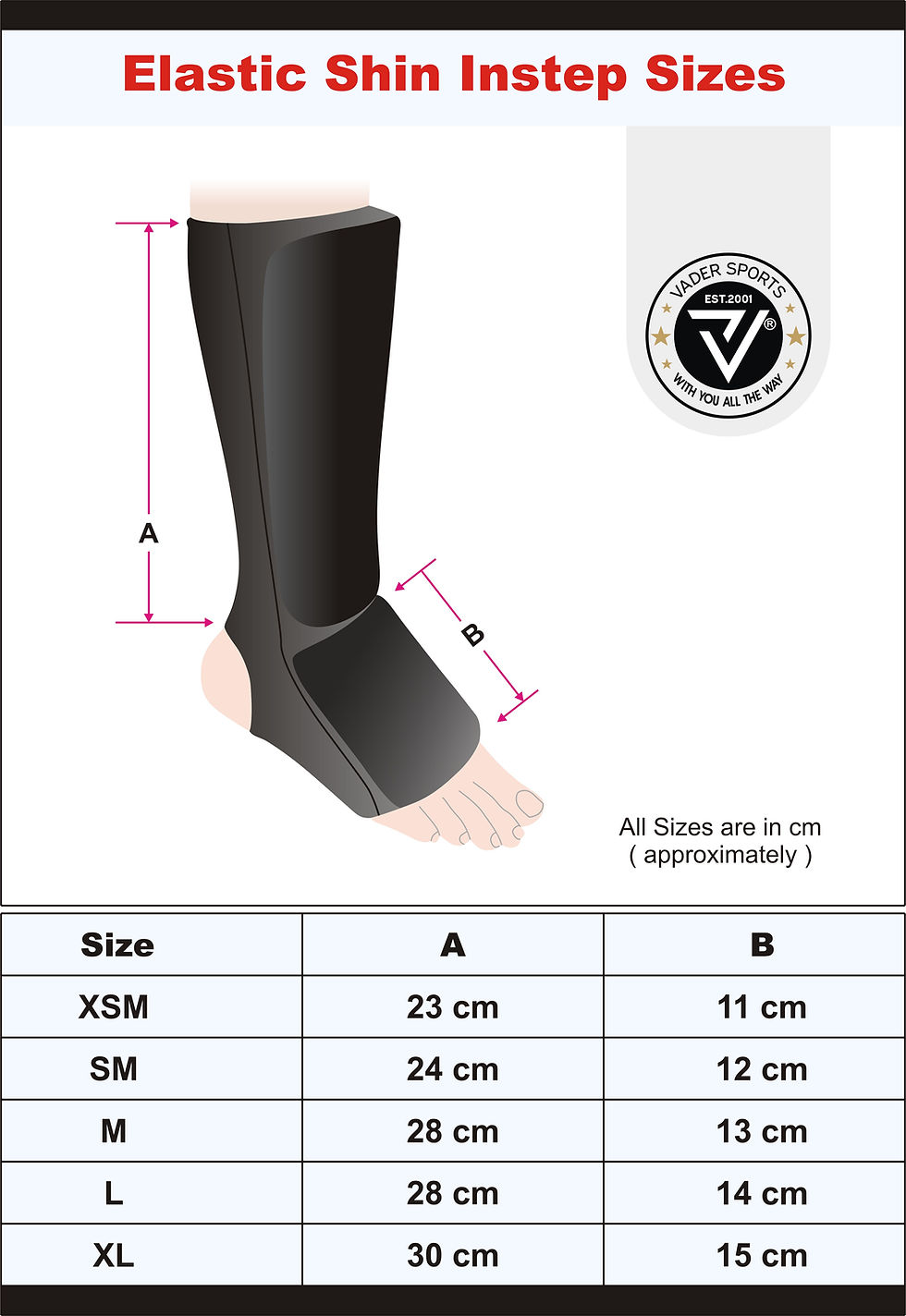 Thumbnail: Shin and Instep Kids Elasticated Shin pads Karate Muay Thai MMA UFC