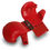 Thumbnail: Karate Gloves/ Mitts Full Contact Karate Hand Safety Mitts Red