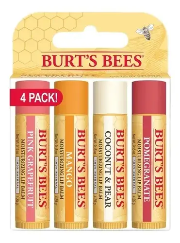 Burt's Bees Superfruit Lip Balm Pack 4 Units 4.25g