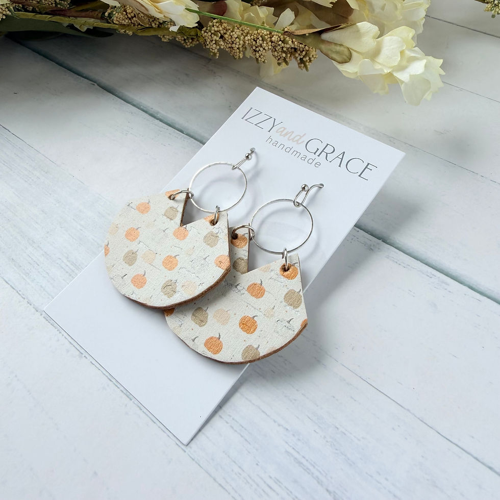 Thumbnail: Fan Hoop Earrings | Pumpkin Patch