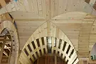 Arch framed home in Comfort Texas.