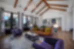 Living room of luxury home built in Boerne TX.