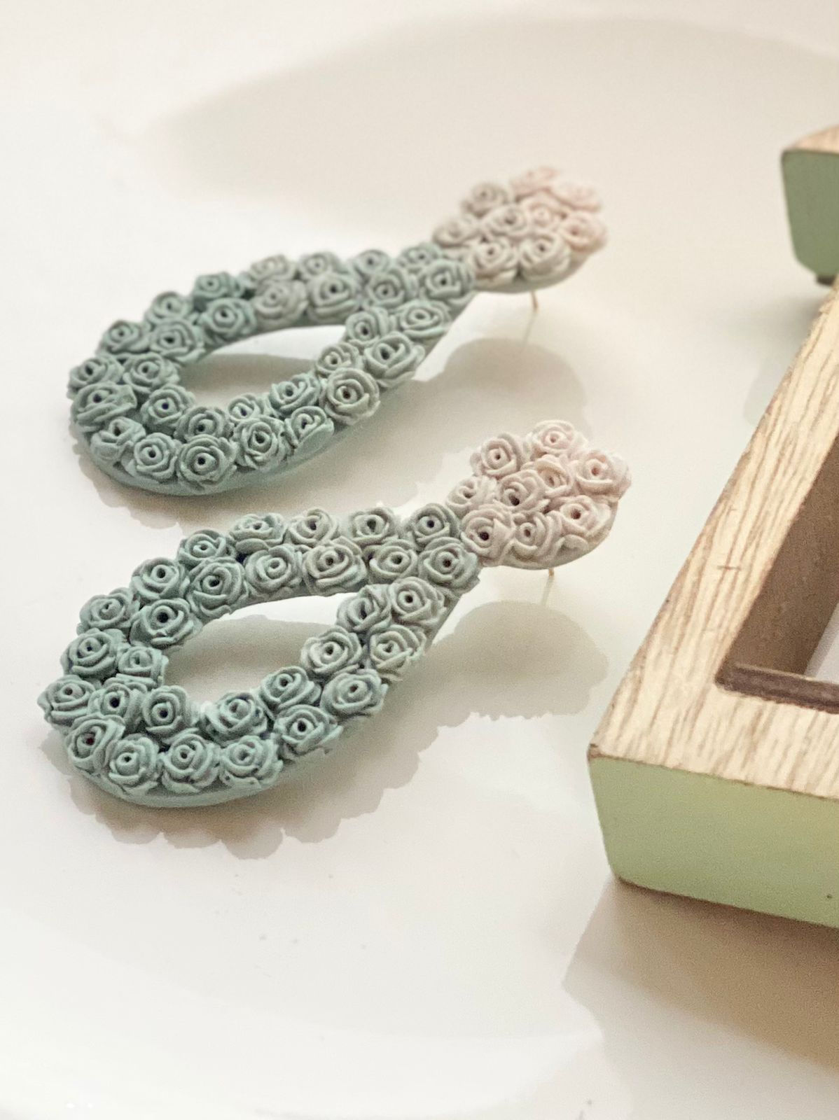 Ombré colour earrings 