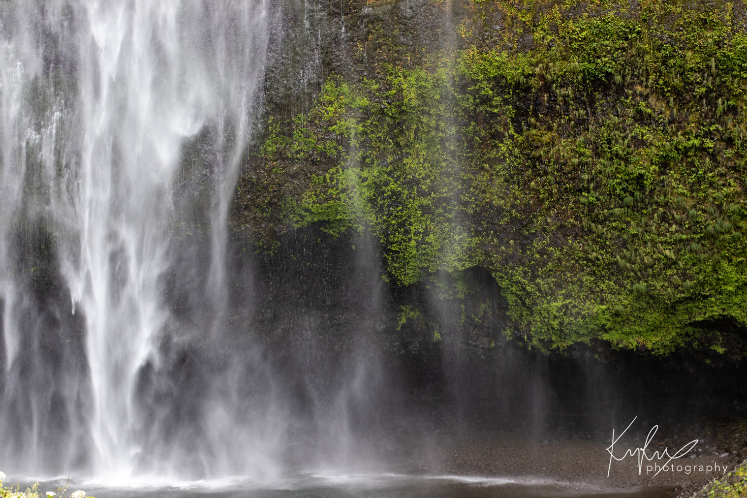 Waterfall base