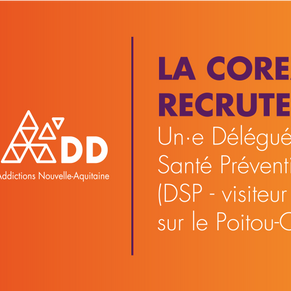 POURVU - LA COREADD RECRUTE DÉLÉGUÉ·E DE SANTÉ PRÉVENTION (VISITEUR MÉDICAL) SUR LE POITOU-CHARENTES