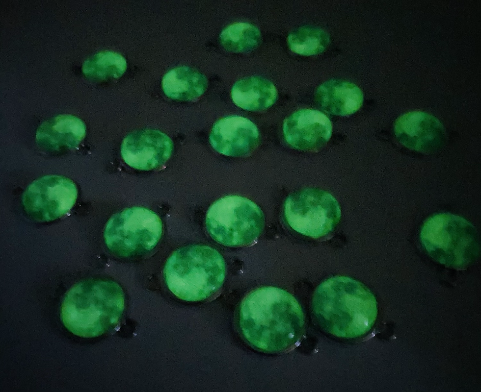 Miniatura: Dije luna para pulsera que brilla 