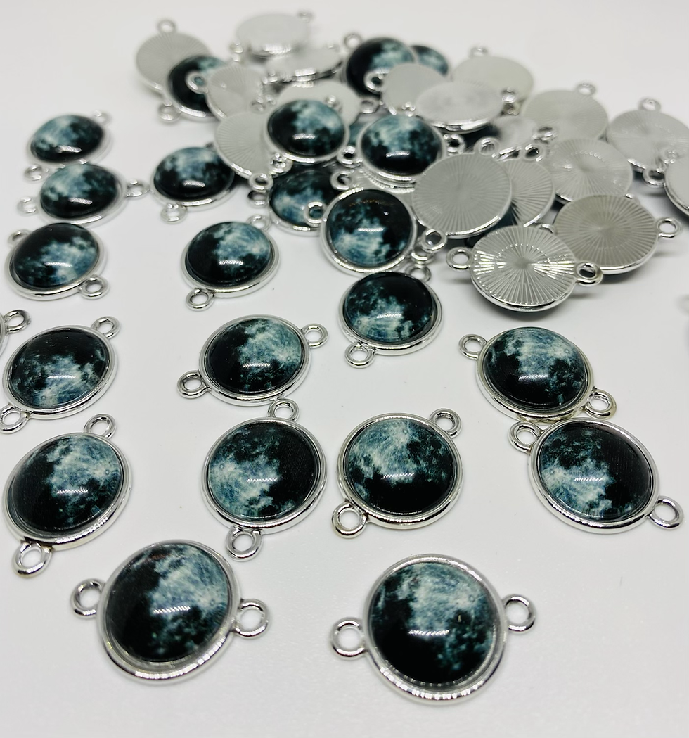 Miniatura: Dije luna para pulsera que brilla 