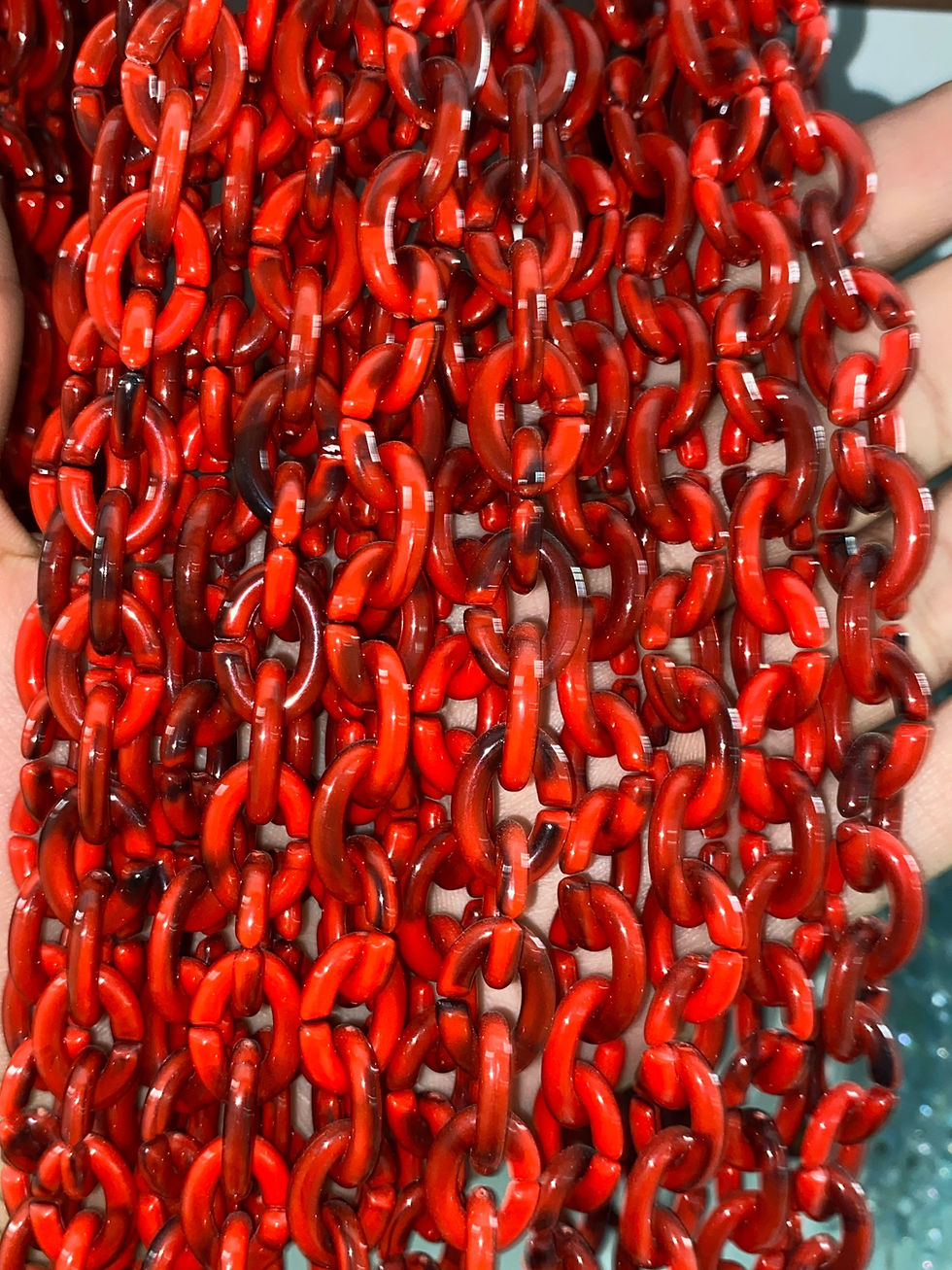 Miniatura: Cadenas acrílico marmoleadas 