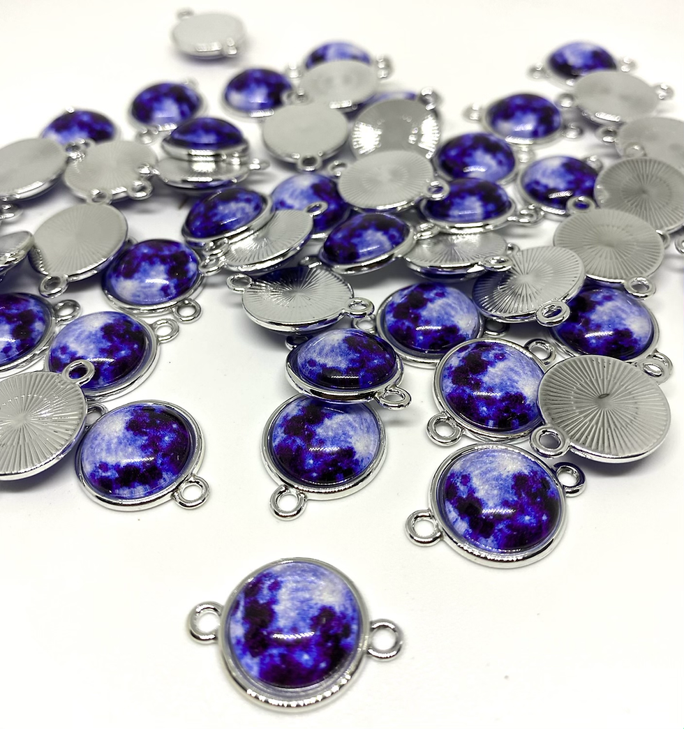 Miniatura: Dije luna para pulsera que brilla 