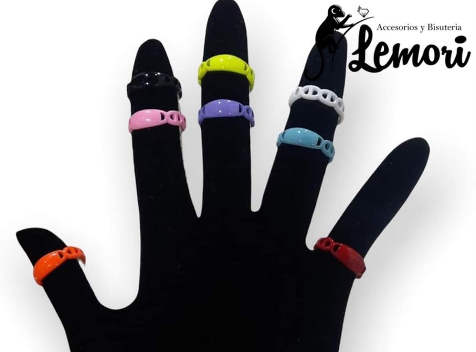 Miniatura: Anillos esmaltados 