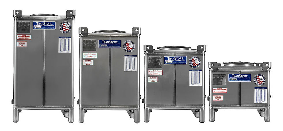 TranStore porta tanks in various sizes