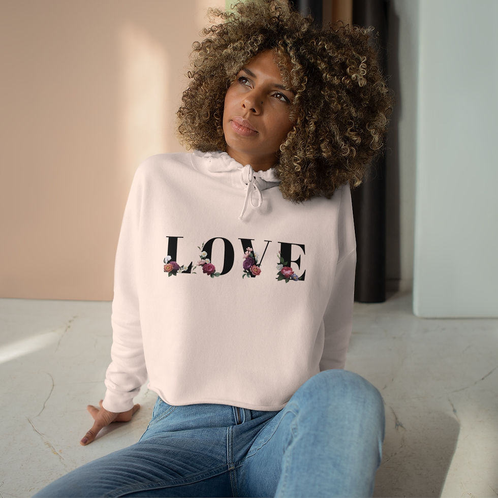 LOVE Crop Hoodie