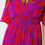 Thumbnail: Short Sleeve V-Neck Chiffon Mini Dress in Floral Print