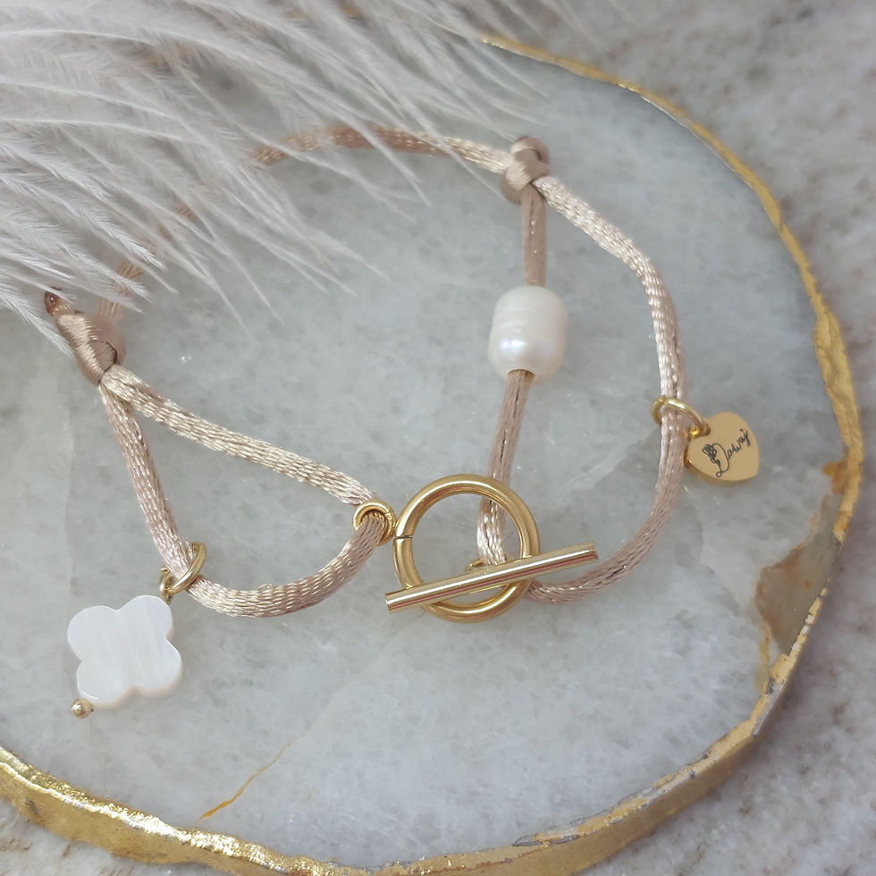 Miniaturbild: Stoffarmband pearl