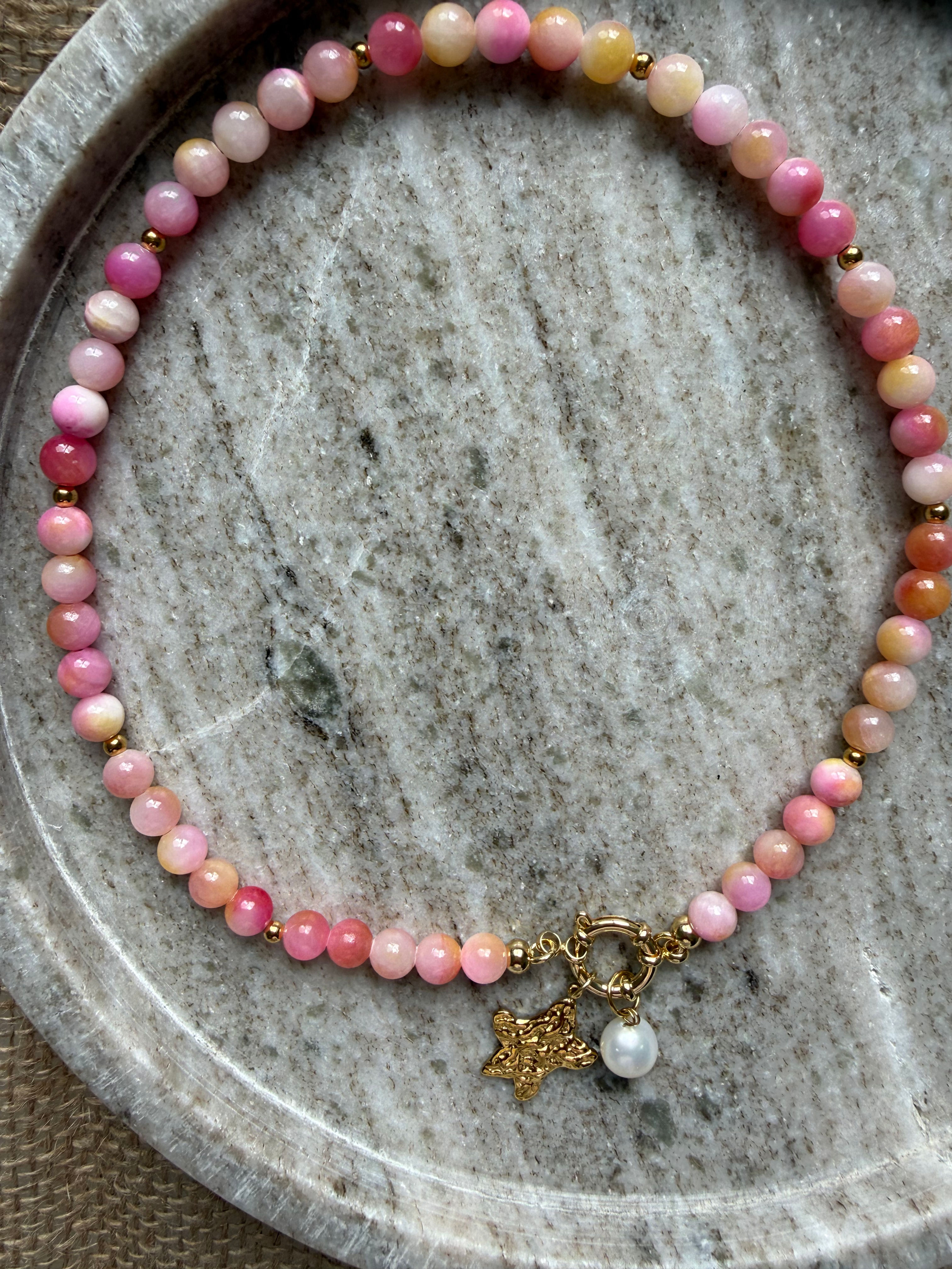 Kette Yellow pink