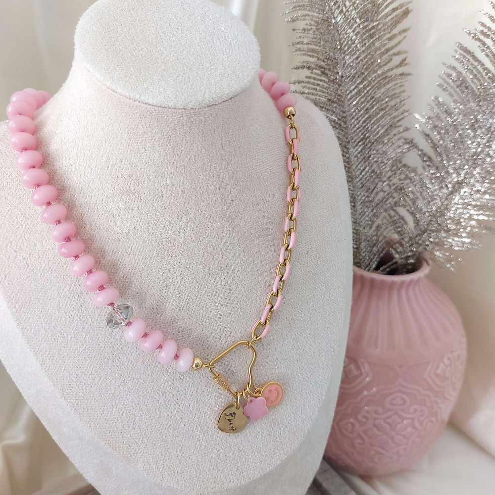 Miniaturbild: Kette Jade & Swarovski 
