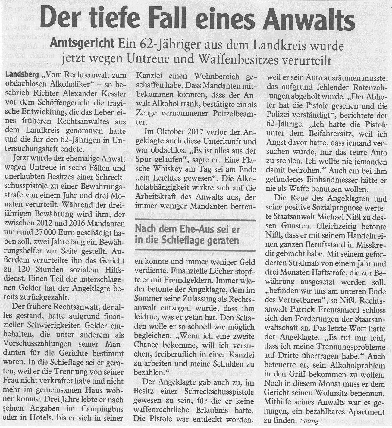 Landsberger Tagblatt, Januar 2018