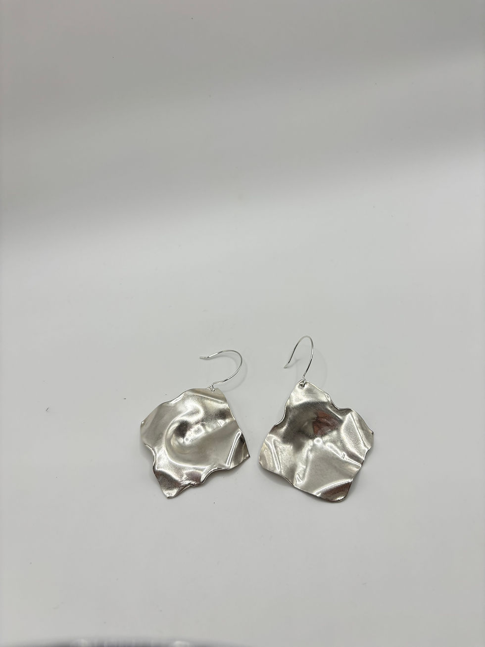 Thumbnail: Organic Sterling Silver Earrings