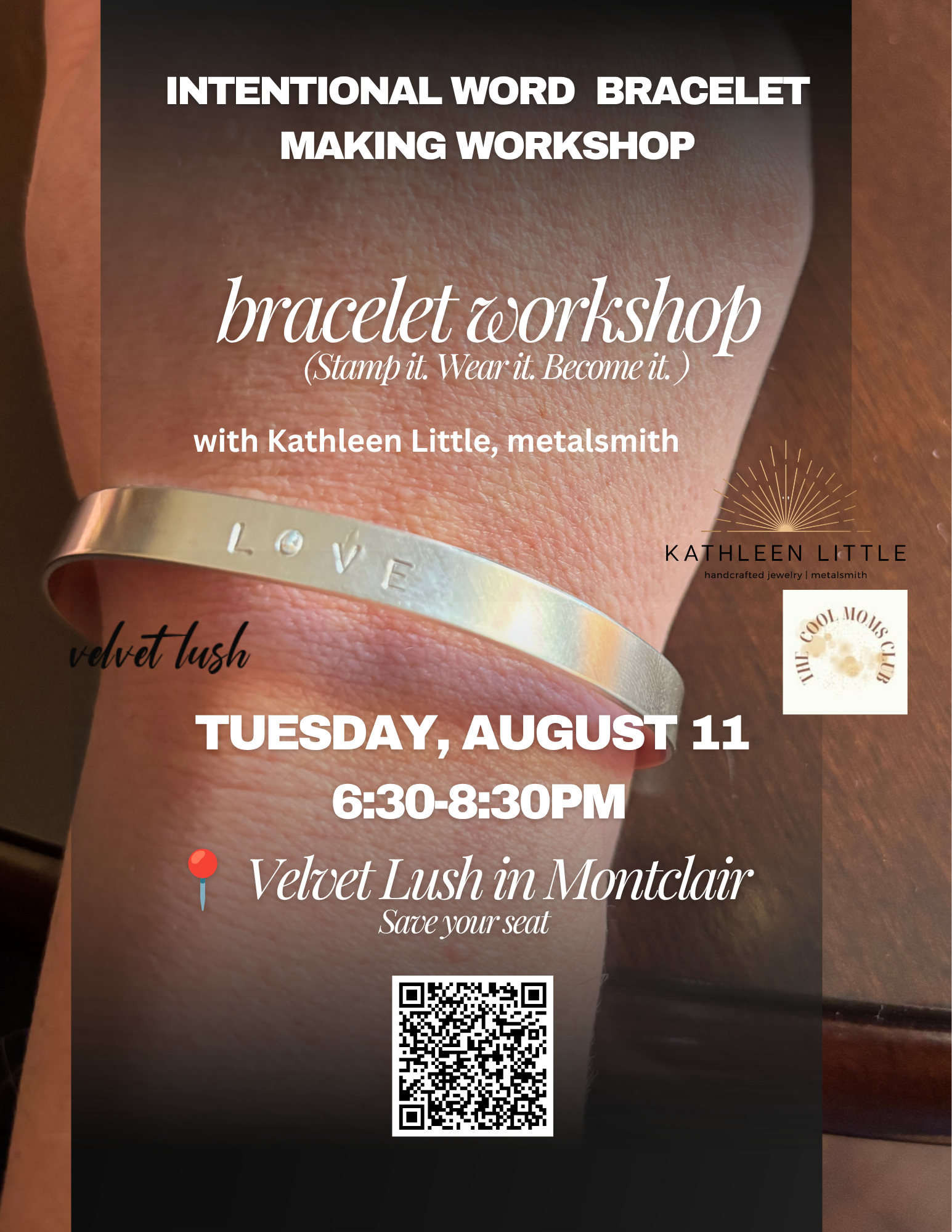 Intentional Word Bracelet Making Workshop with Cool Moms Club