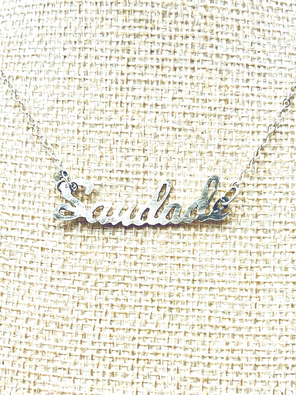 Thumbnail: SAUDADE Word Pendant