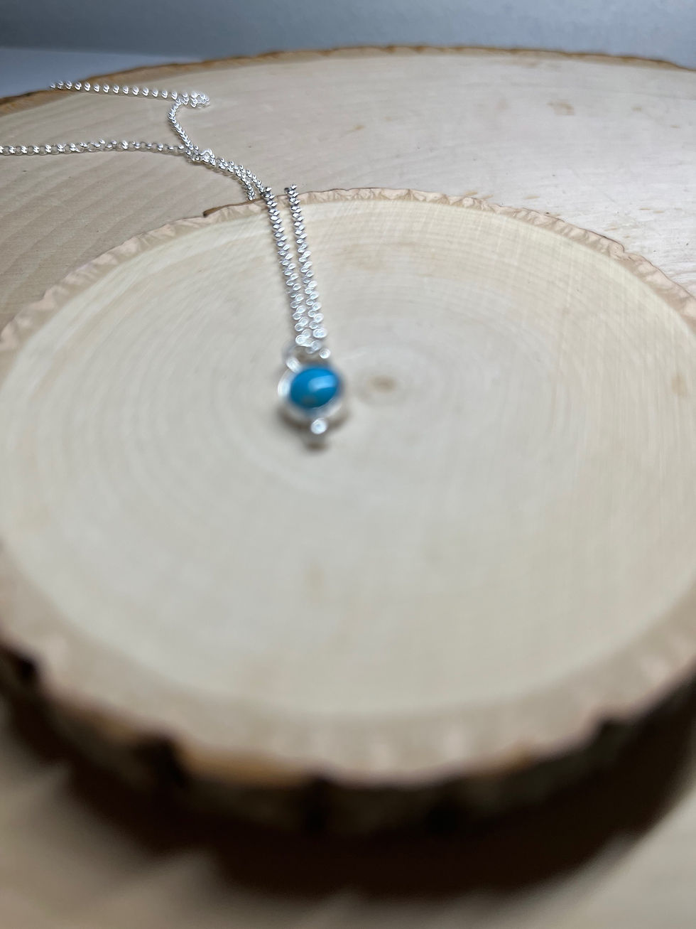 Thumbnail: Turquoise Pendant set in Sterling Silver