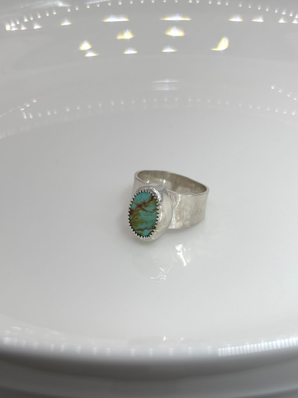 Thumbnail: Turquoise Ring in Sterling Silver 