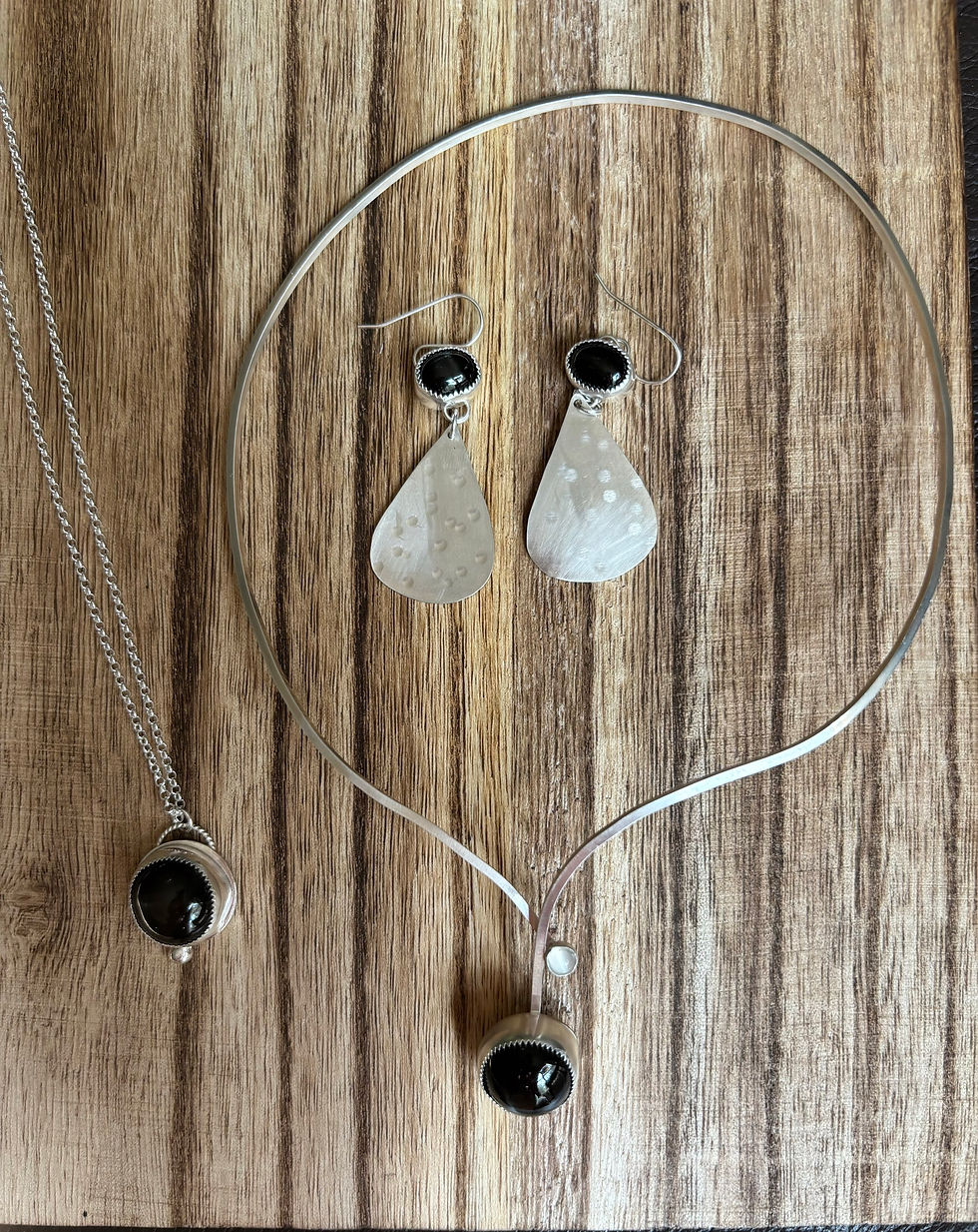 Thumbnail: Sterling Silver & Black Star Diopside Pendant