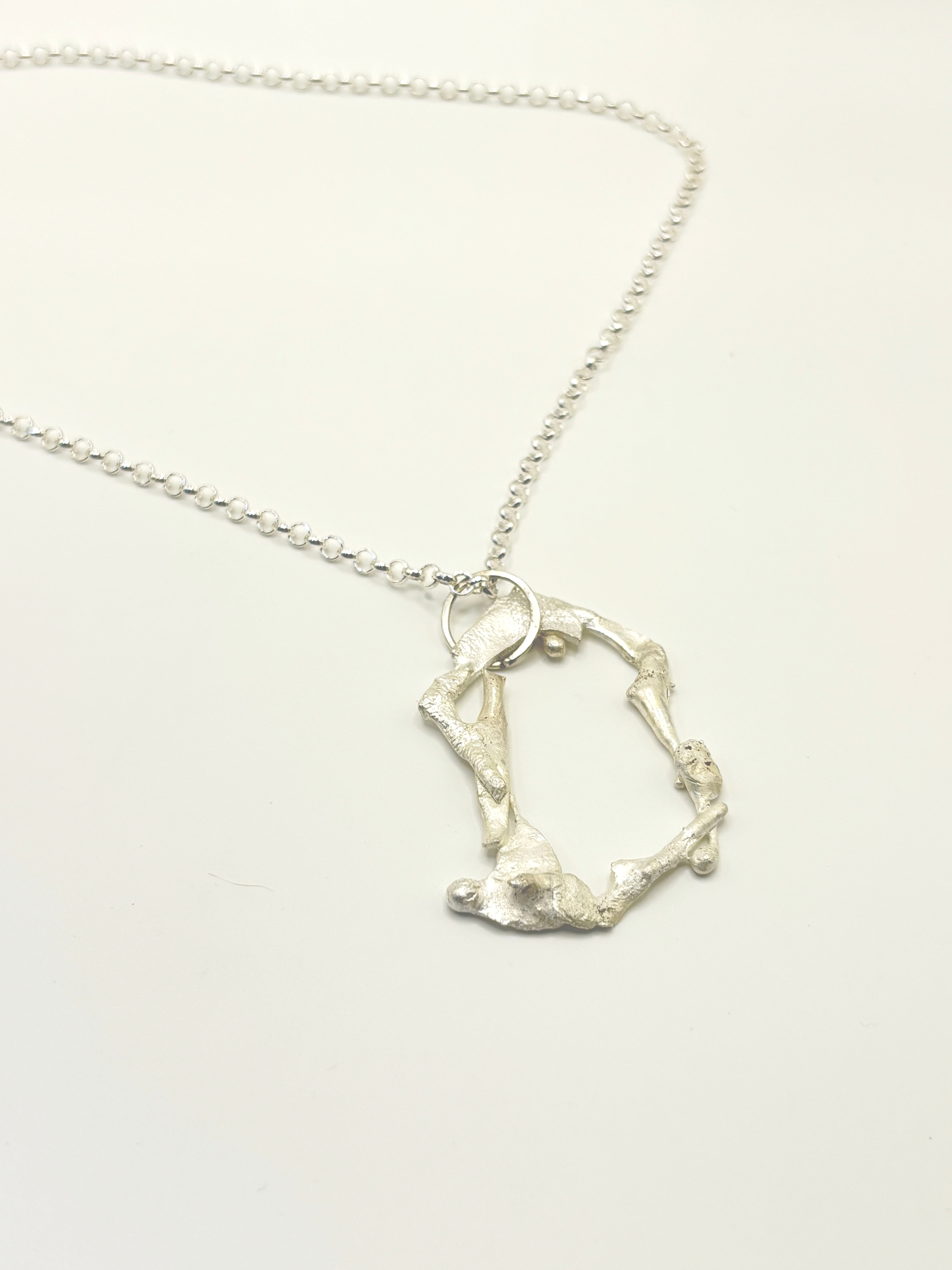 Organic Sterling Silver Pendant