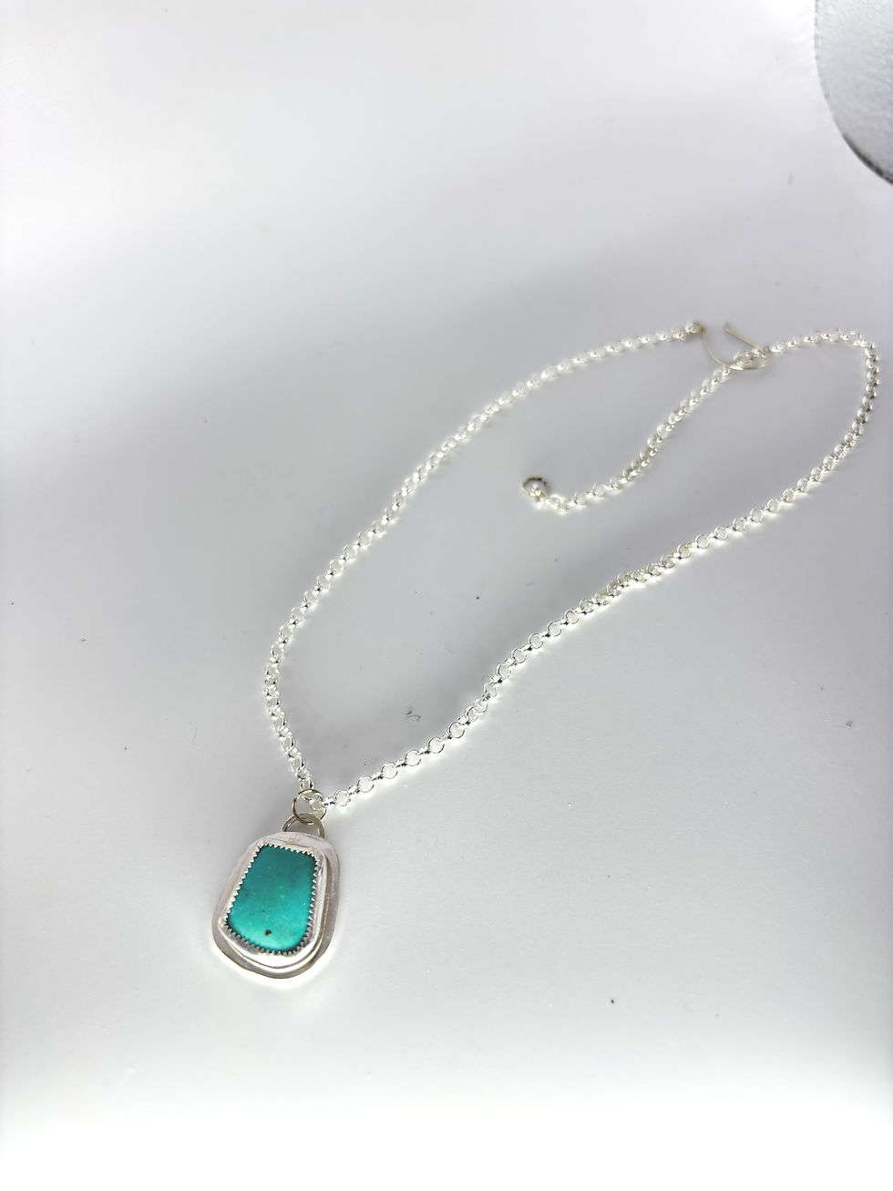 Thumbnail: Turquoise Sterling Silver Pendant 