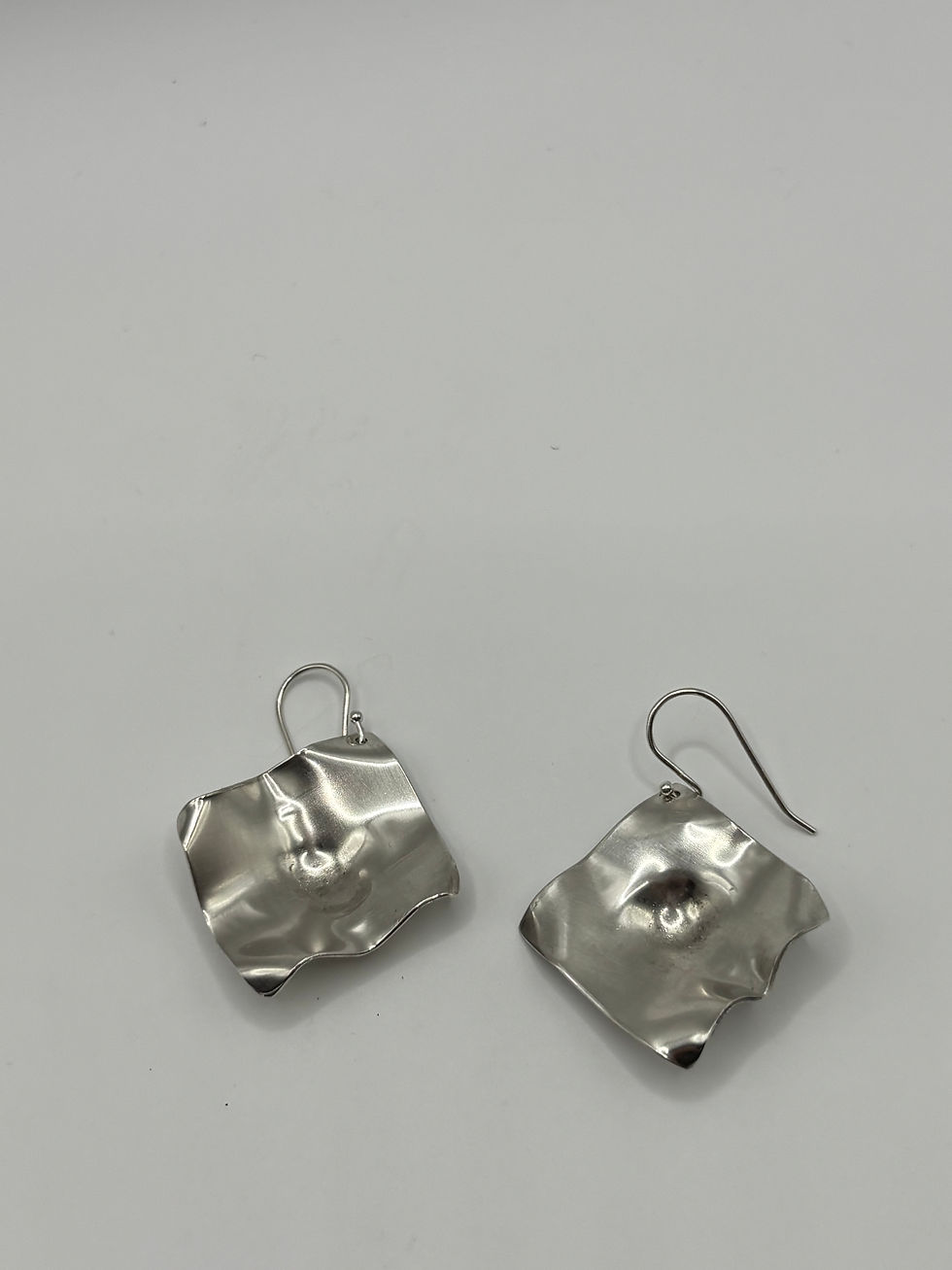 Thumbnail: Organic Sterling Silver Earrings