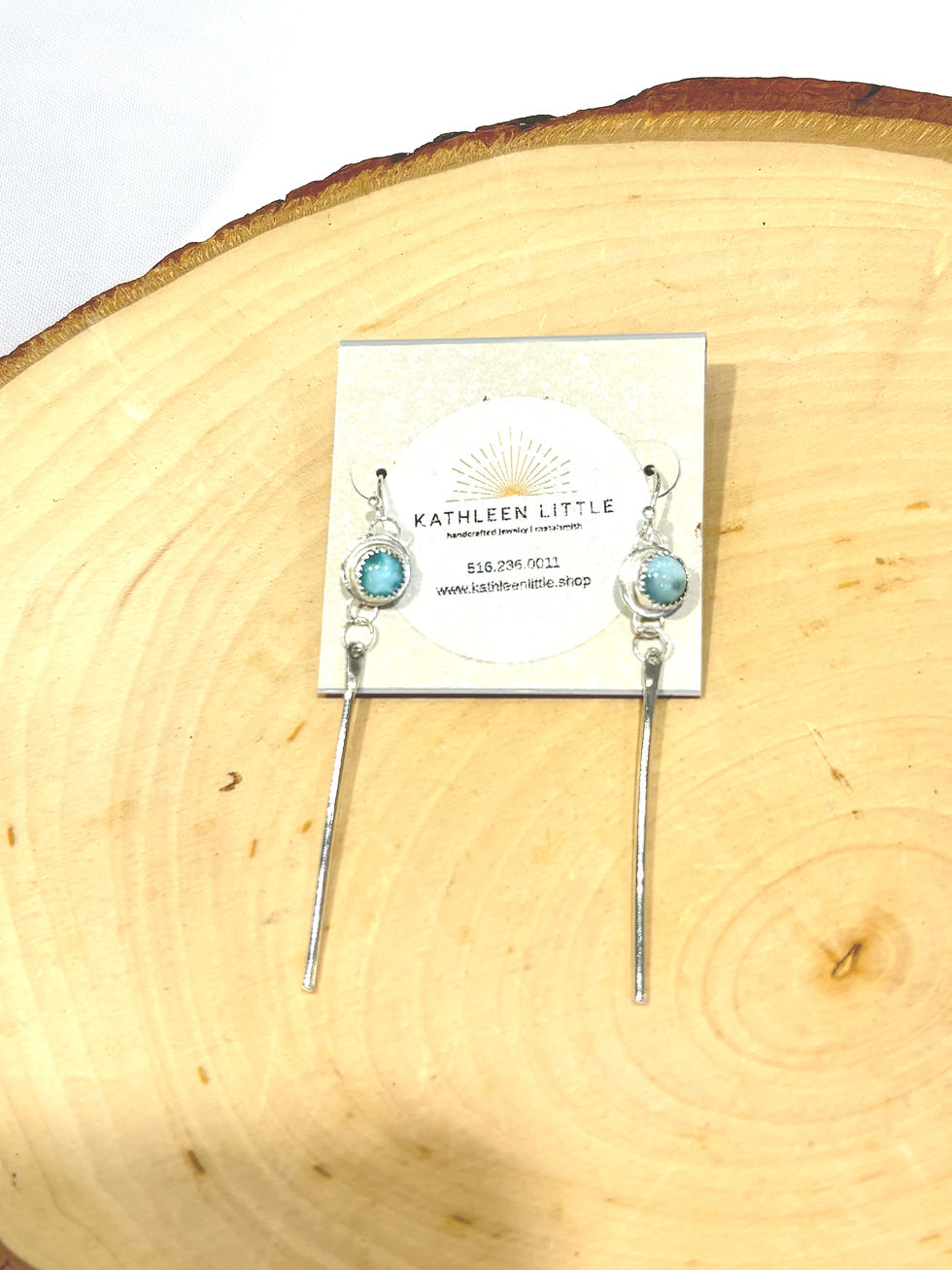 Thumbnail: Larimar Earrings set in Sterling Silver