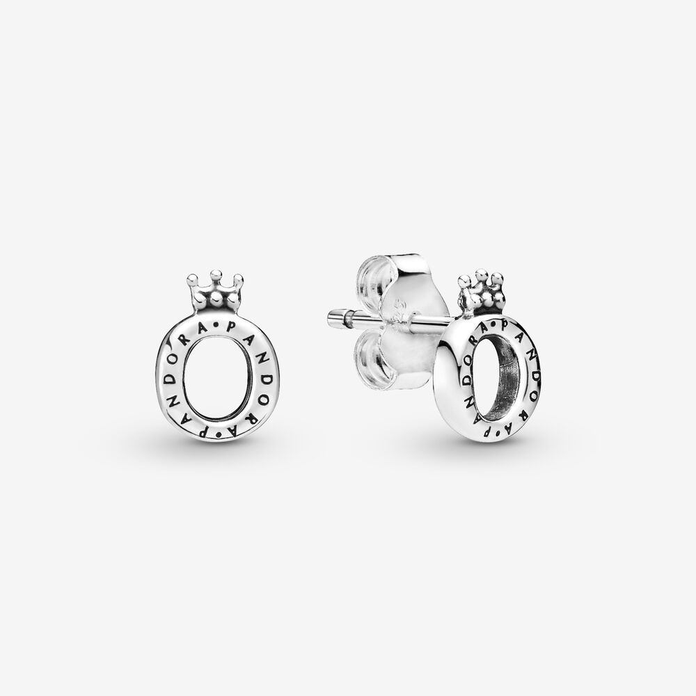 Pandora Polished Crown O Stud Earrings (298295)