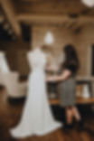 Nikki Barr, owner and founder of Love Theory Bridal, a wedding dress shop and boutique in Geneva, Illinois