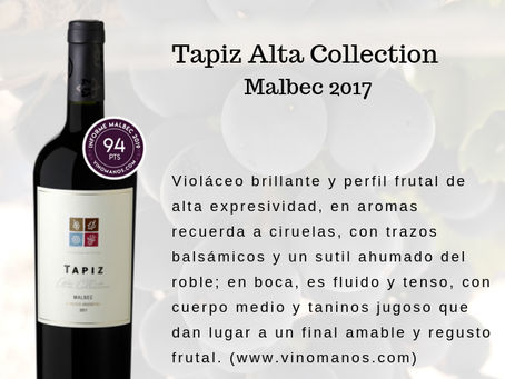 Tapiz Malbec, entre los vinos top de 2019