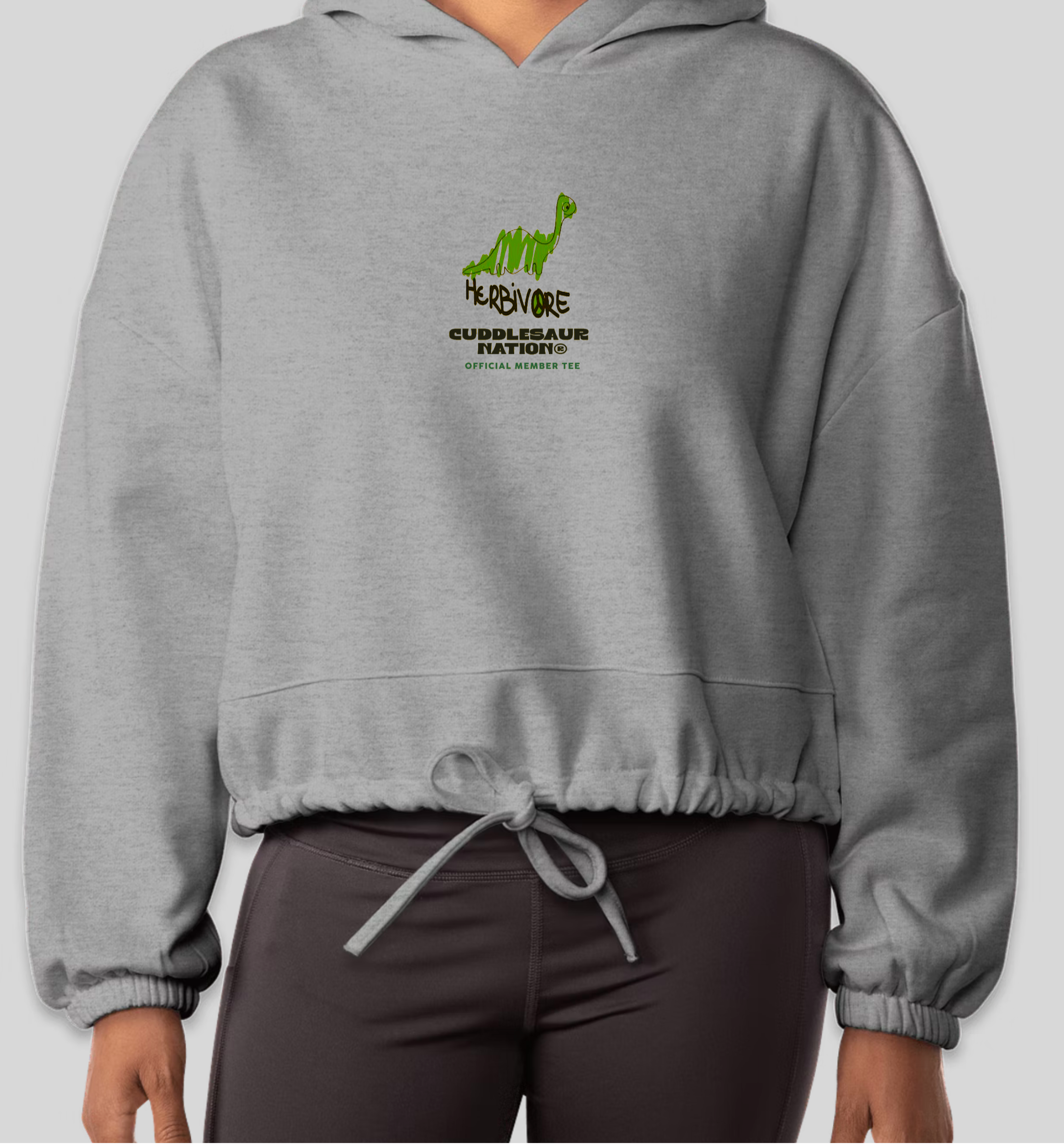 Women's Drawstring Hoodie Grey