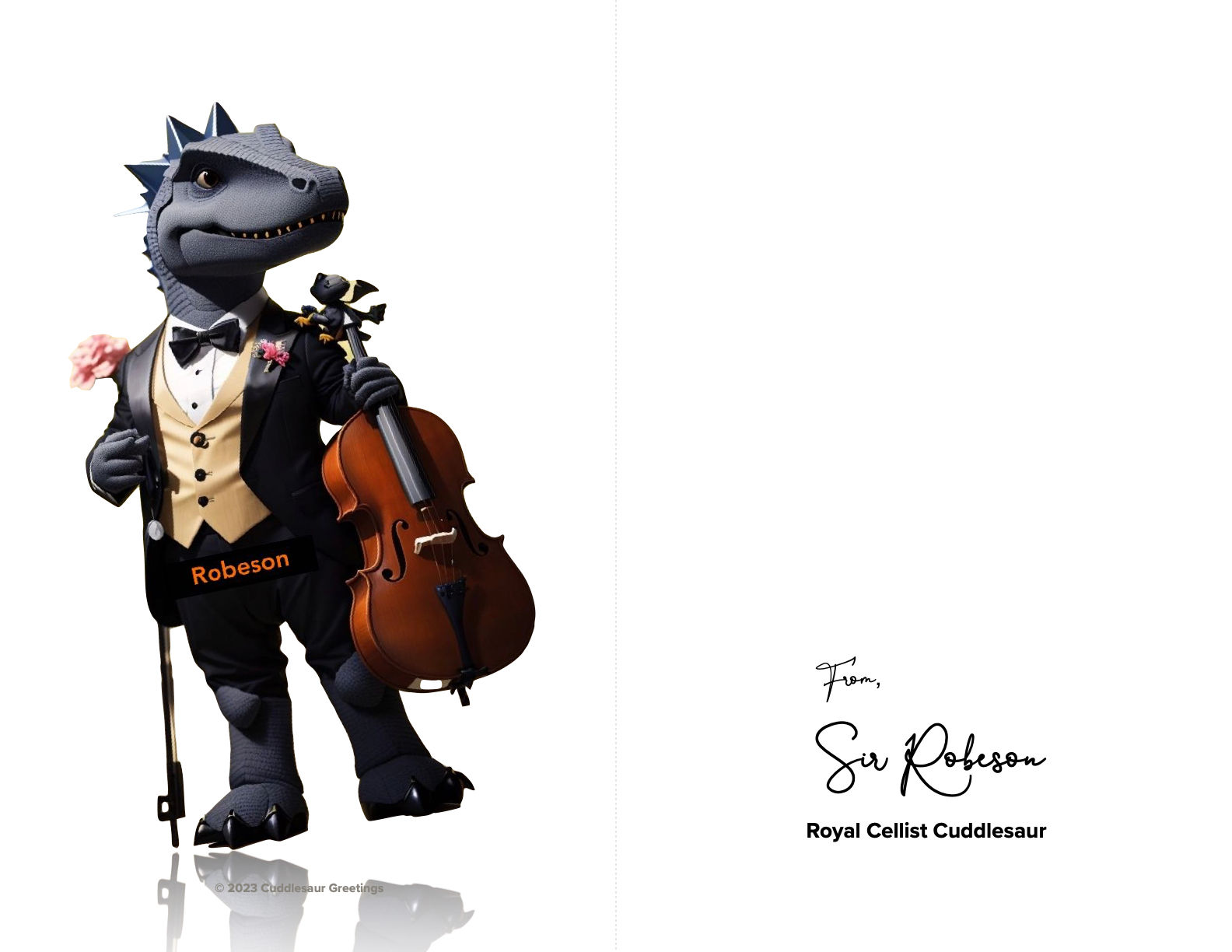 Robeson All Ocassion Cuddlesaur Greeting Card