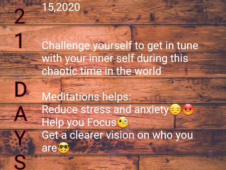 💥💥21 day Meditation challenge💥💥💥💥