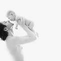 Father holding a Child