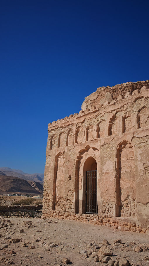 Historic Bibi Maryam Mausoleum at the ancient city of Qalhat