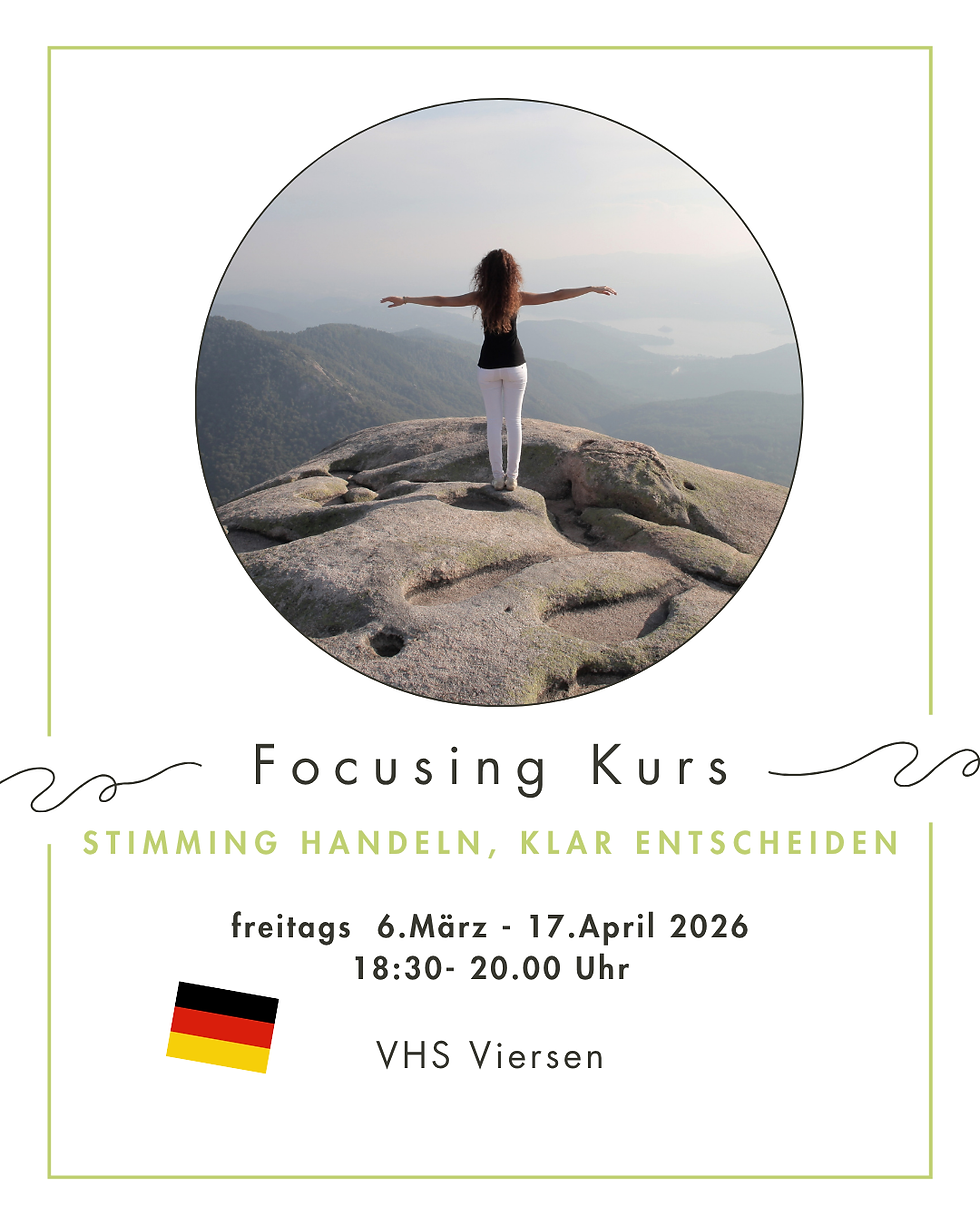 Deinen inneren Kompass kennenlernen - Focusing Kurs