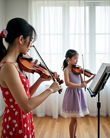 violin lesson